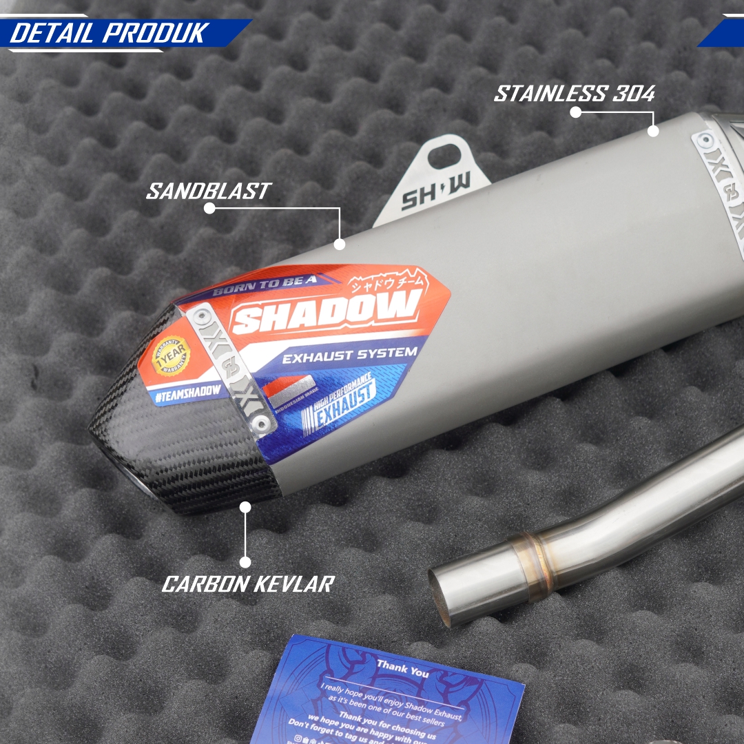 KNALPOT POSEIDON SANDBLAST ALA TITANIUM KLX150 CRF150 WR155 SHADOW EXHAUST SYSTEM