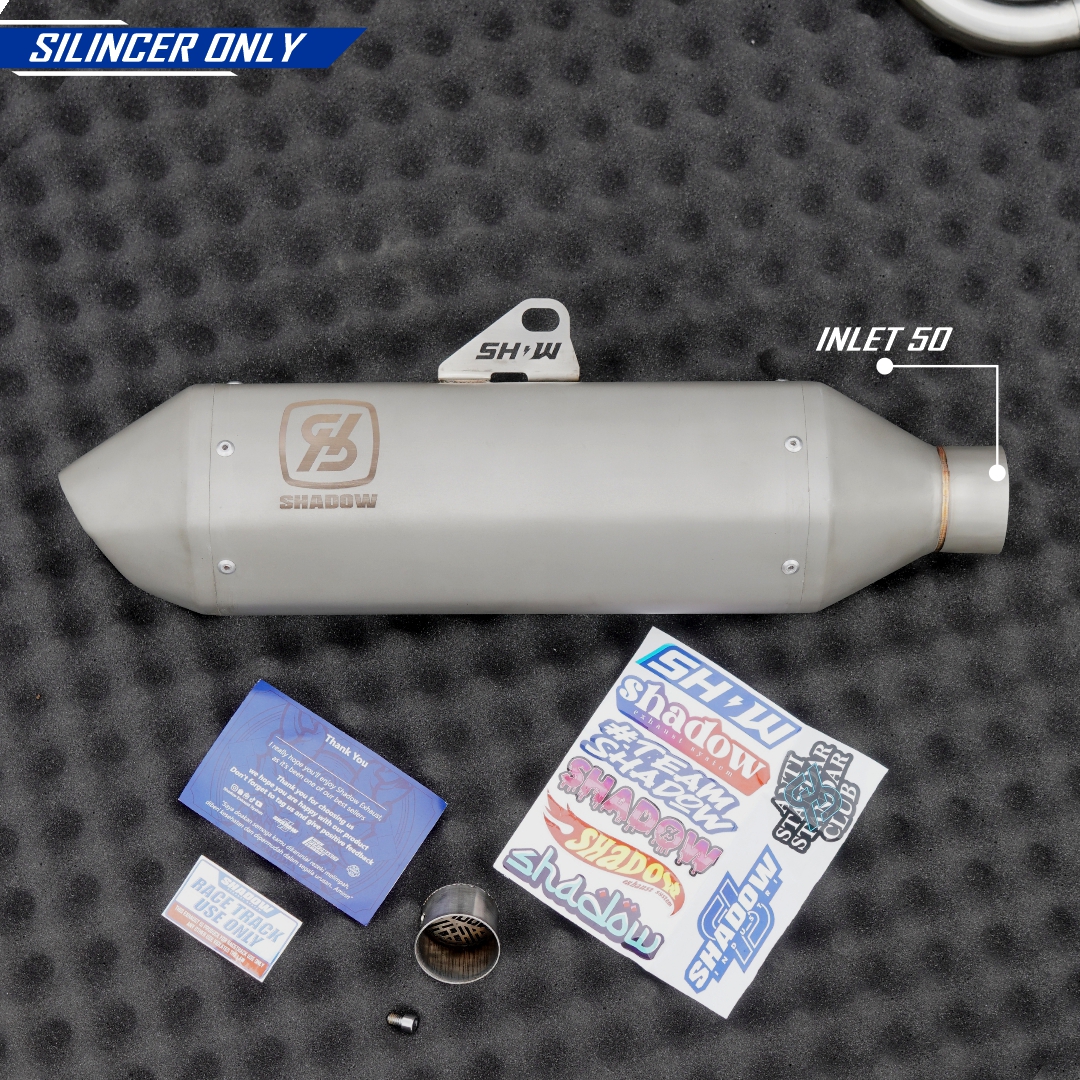KNALPOT KATEMI SANDBLAST KLX150 CRF150 WR155 SHADOW EXHAUST SYSTEM