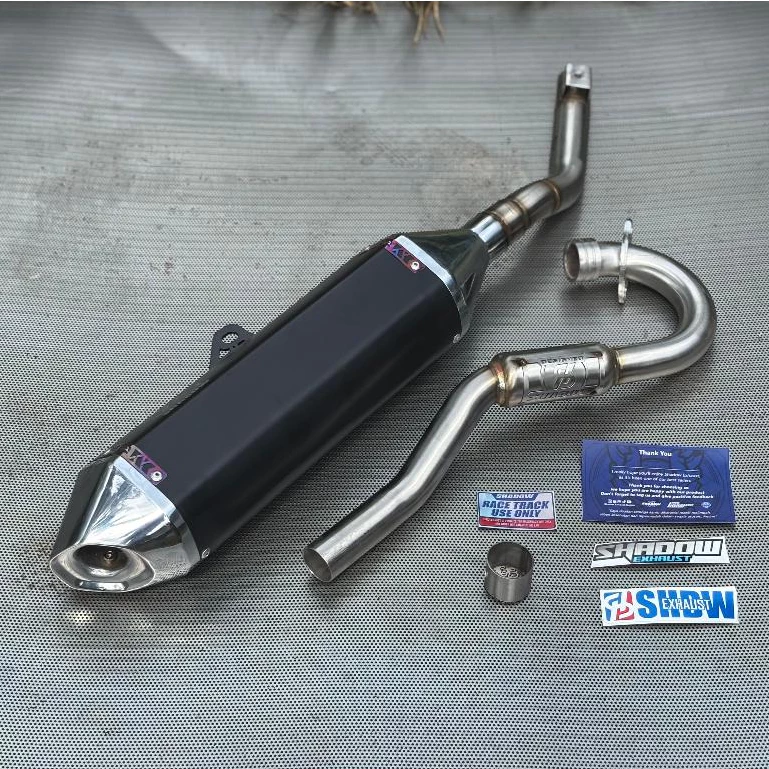 KNALPOT KATEMI BLACK KLX150 CRF150 WR155 SHADOW EXHAUST SYSTEM